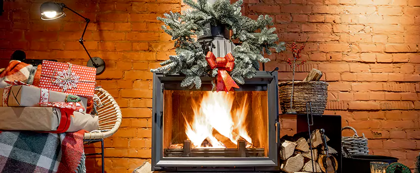Travis Industries Linear Gas Fireplace Installation in North New Hyde Park, New York