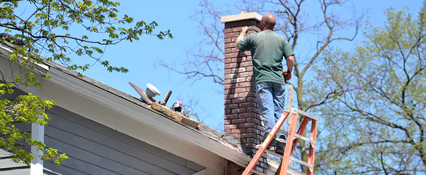 Vinyl and PVC Chimney Flashing Installation in North New Hyde Park, NY