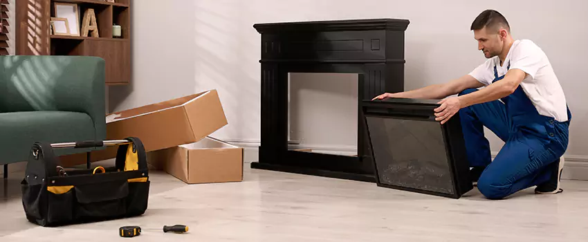 Old Rusted Metal Fireplace Repair And Replacement in North New Hyde Park, NY